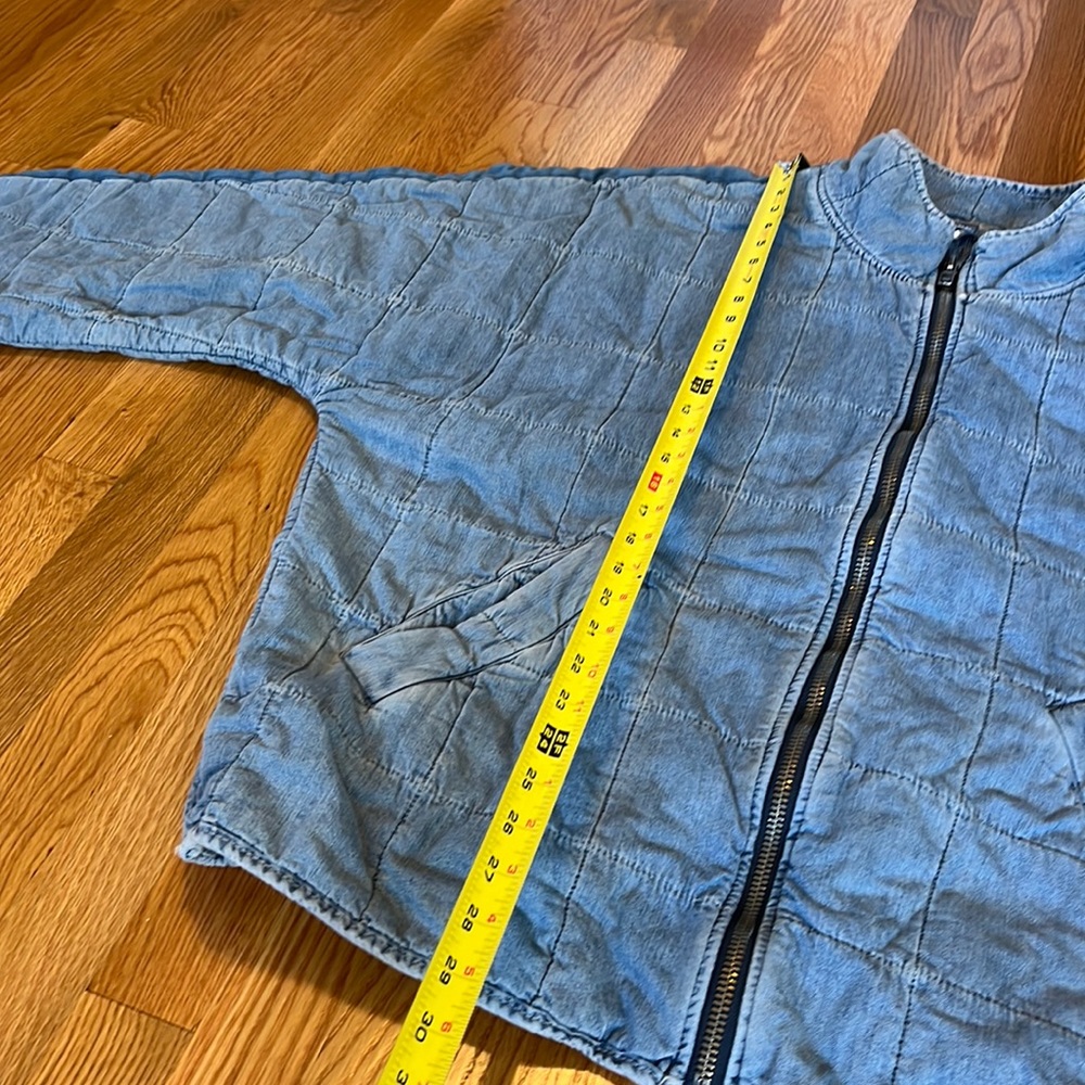 Free People Denim Dolman Quilted Jacket - Picture 12 of 16